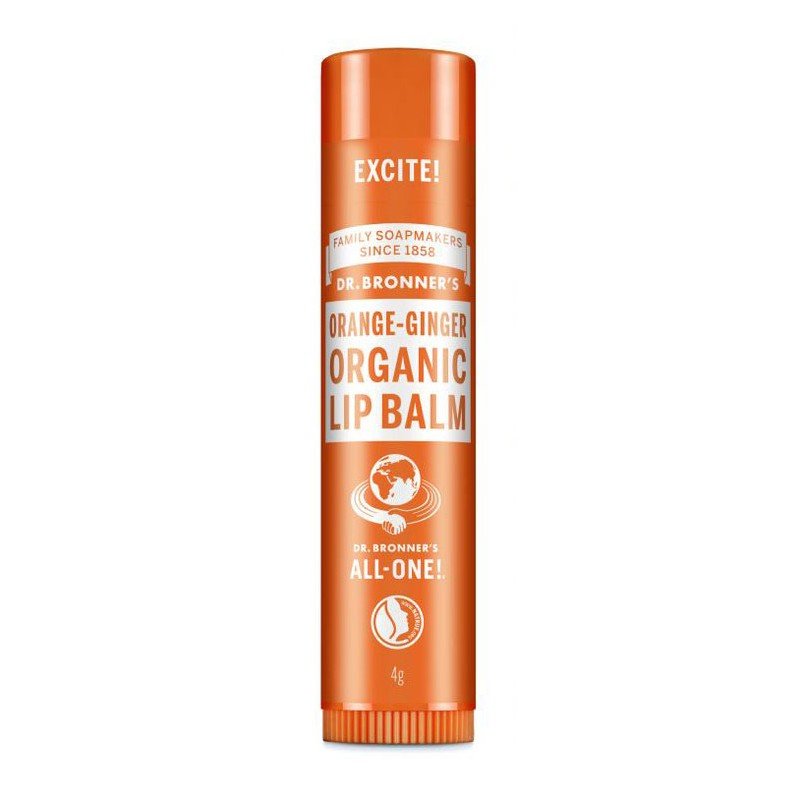 Balsamo labial de naranja y jengibre bio Dr. Bronner's