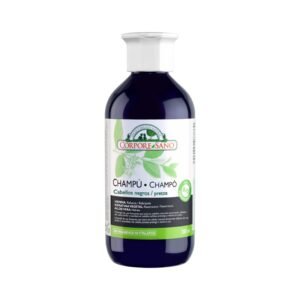Champu cabello negro henna, keratina y aloe 300ml Corpore Sano
