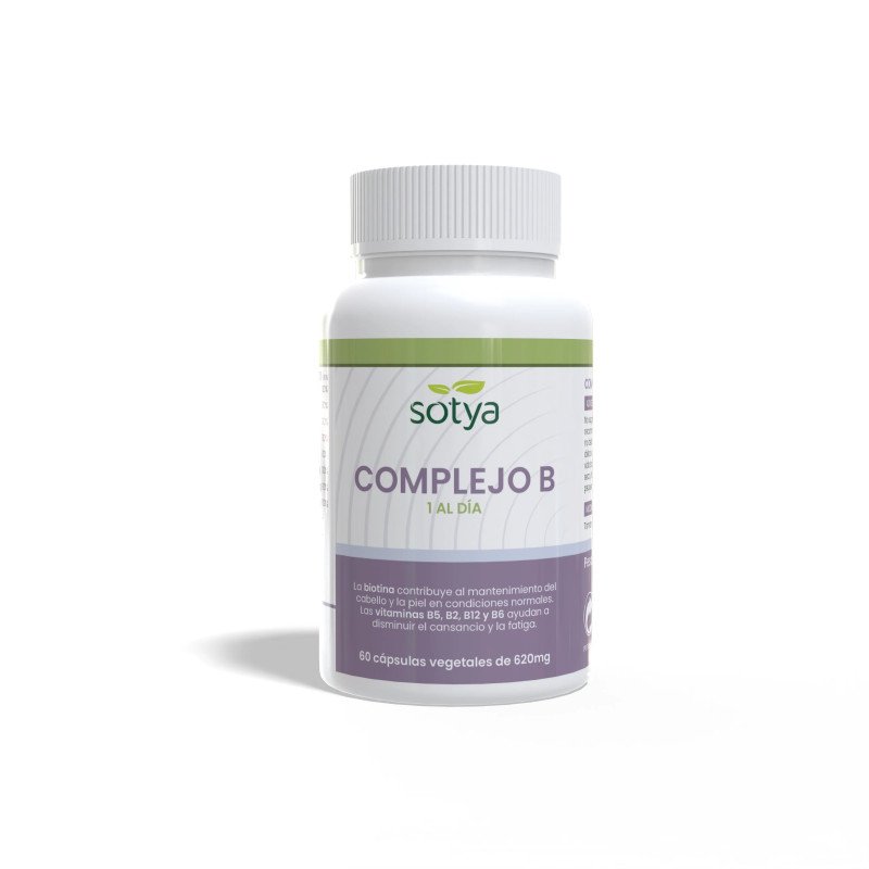 Complejo B - Vitamina B 600mg 60 capsulas Sotya - Imagen 4