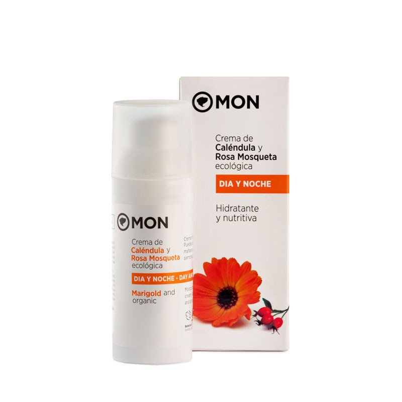 Crema facial calendula y rosa mosqueta dia y noche 50ml MON