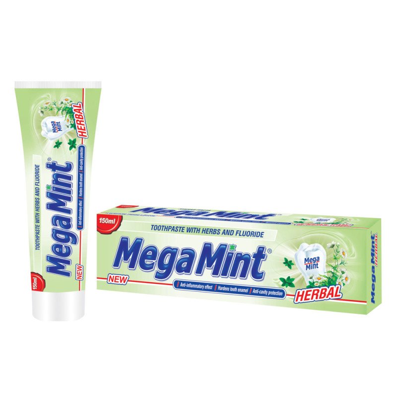 Dentifrico herbal Megamint 150ml Rose&Rose