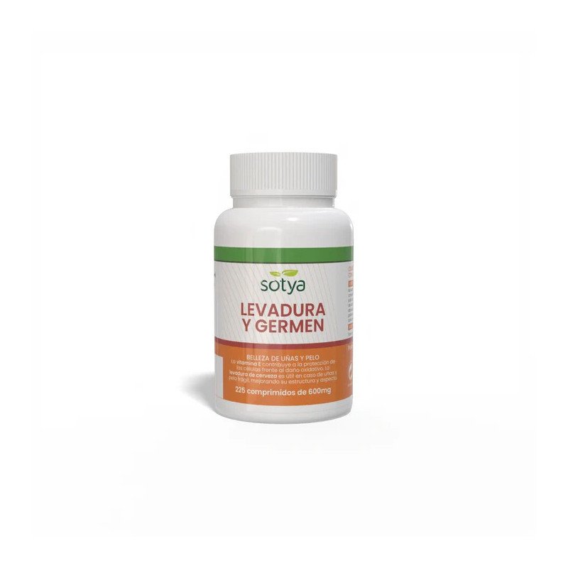 Levadura de cerveza y germen de trigo 600mg 225 comprimidos Sotya