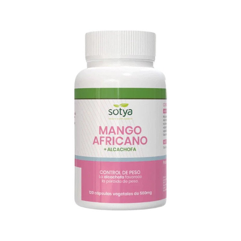 Mango africano + Alcachofa 560mg 120 capsulas Sotya
