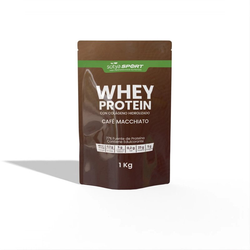 Proteina Whey Cafe Macchiato Doypack 1 Kg Sotya SPORT - Imagen 4