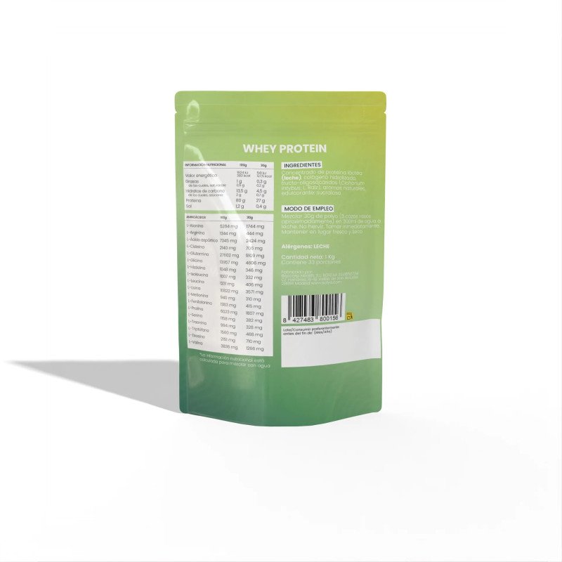 Proteina Whey de suero de leche vainilla Doypack 1 kg Sotya SPORT