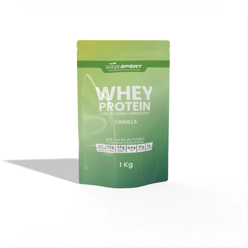 Proteina Whey de suero de leche vainilla Doypack 1 kg Sotya SPORT - Imagen 4