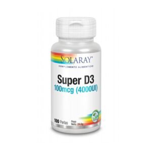 Super D3 4000UI 100 perlas Solaray