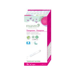 Tampon de algodon light con aplicador bio 18ud Masmi