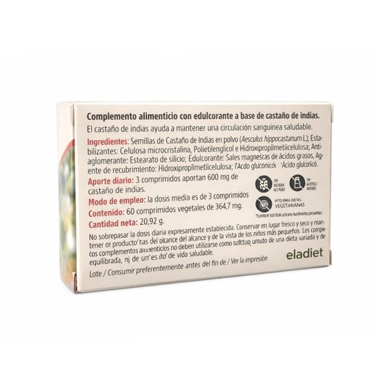 Castaño de indias 60 comprimidos Eladiet