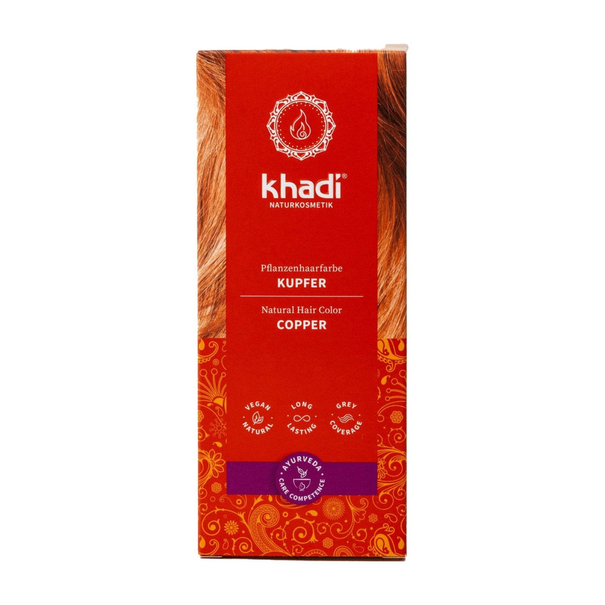 Tinte herbal Cobre 100g Khadi - Imagen 3